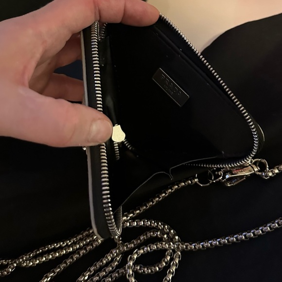 Prada Metallic Leather Mini Bag In Silver - Picture 8 of 12